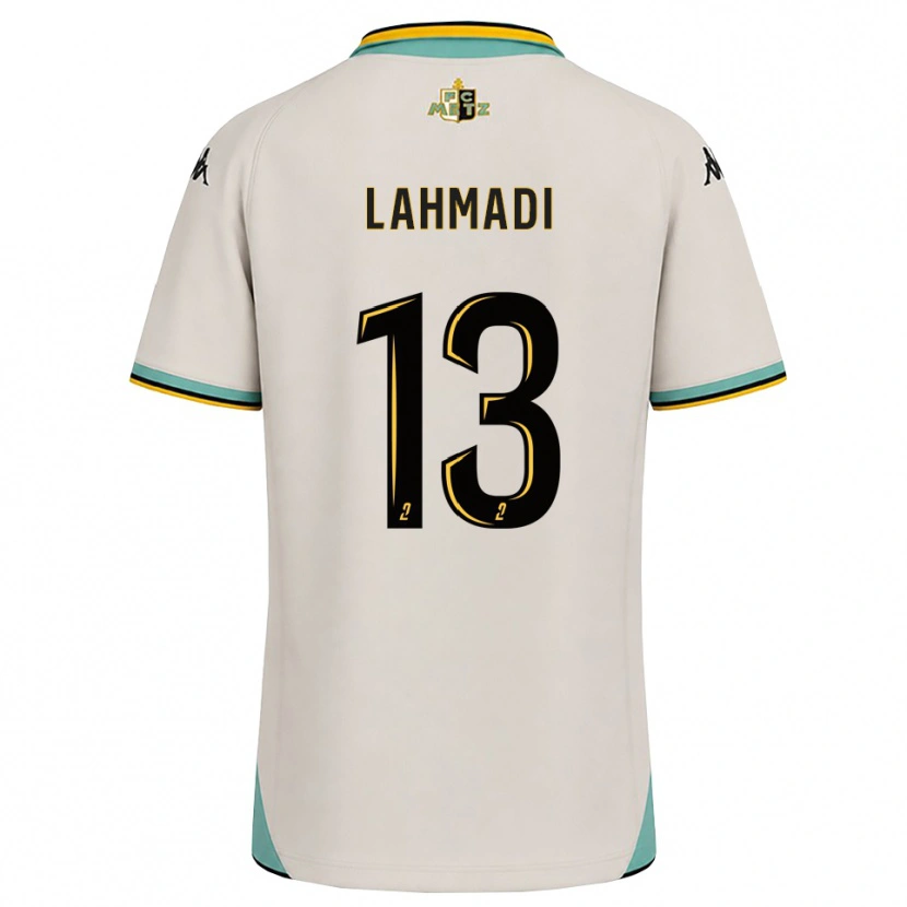 Danxen Bambino Maglia Mehdi Lahmadi #13 Bianco Floreale Nero Kit Gara Away 2026/27 Maglietta