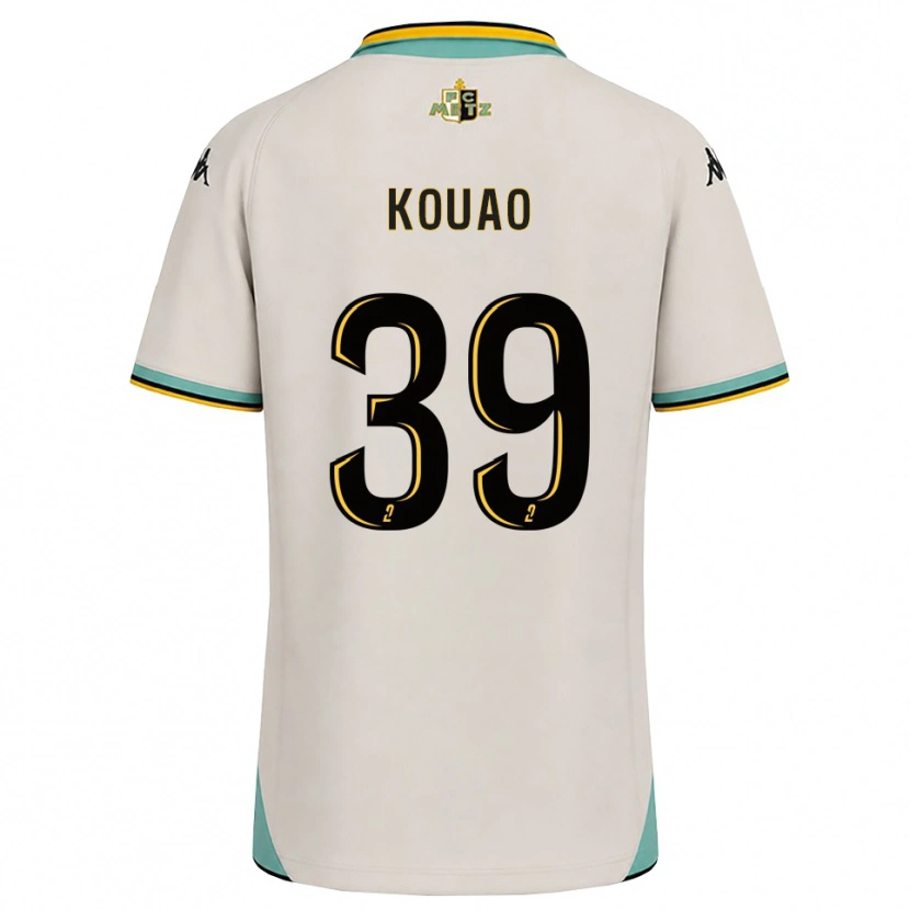 Danxen Bambino Maglia Koffi Kouao #39 Bianco Floreale Nero Kit Gara Away 2026/27 Maglietta