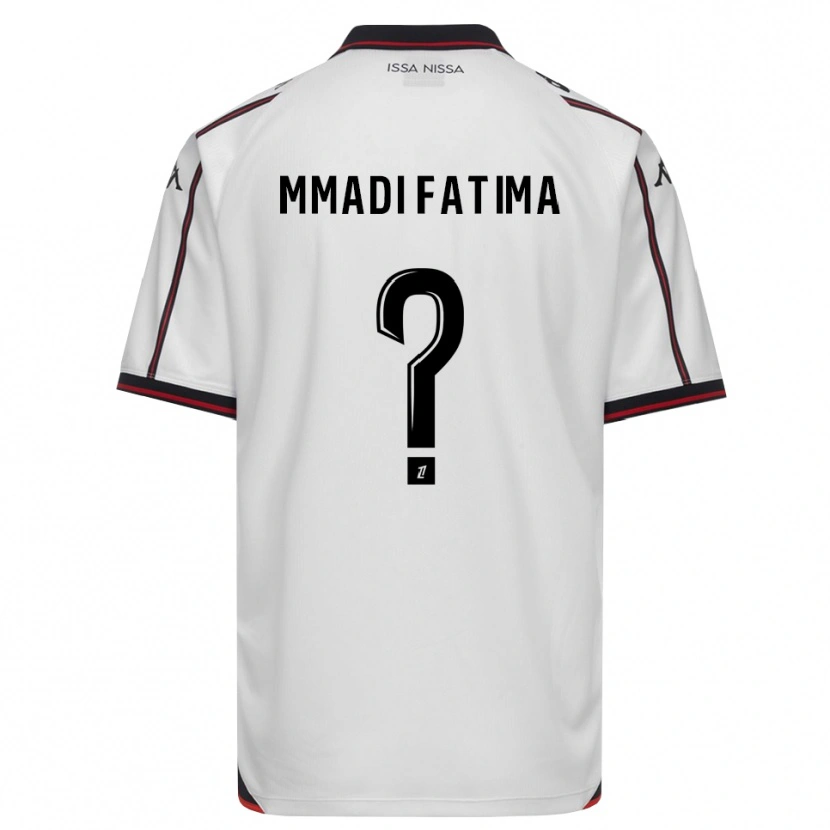 Danxen Bambino Maglia Ismael Mmadi Fatima #0 Nero Bianco Kit Gara Away 2026/27 Maglietta