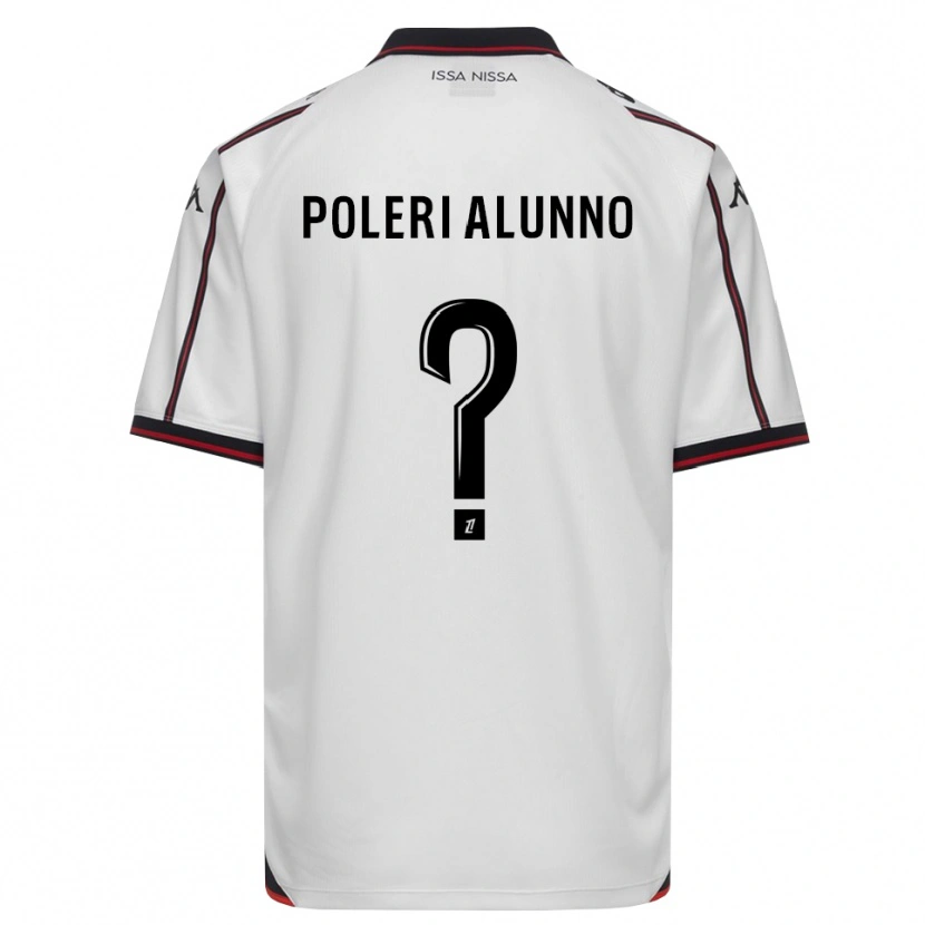 Danxen Bambino Maglia Mathis Poleri Alunno #0 Nero Bianco Kit Gara Away 2026/27 Maglietta
