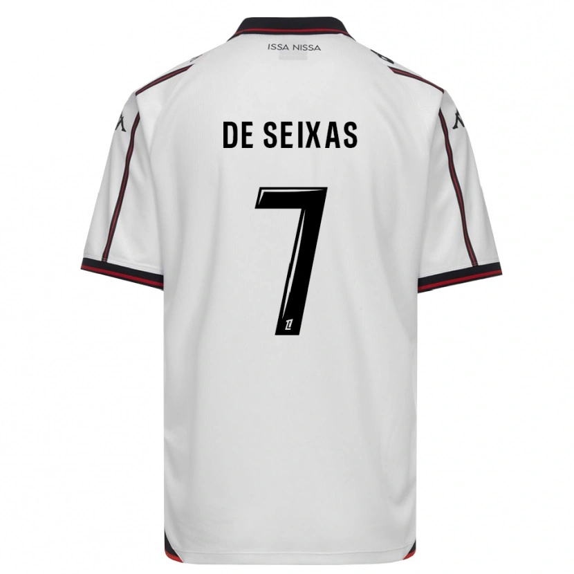 Danxen Bambino Maglia Morgane De Seixas #7 Nero Bianco Kit Gara Away 2026/27 Maglietta