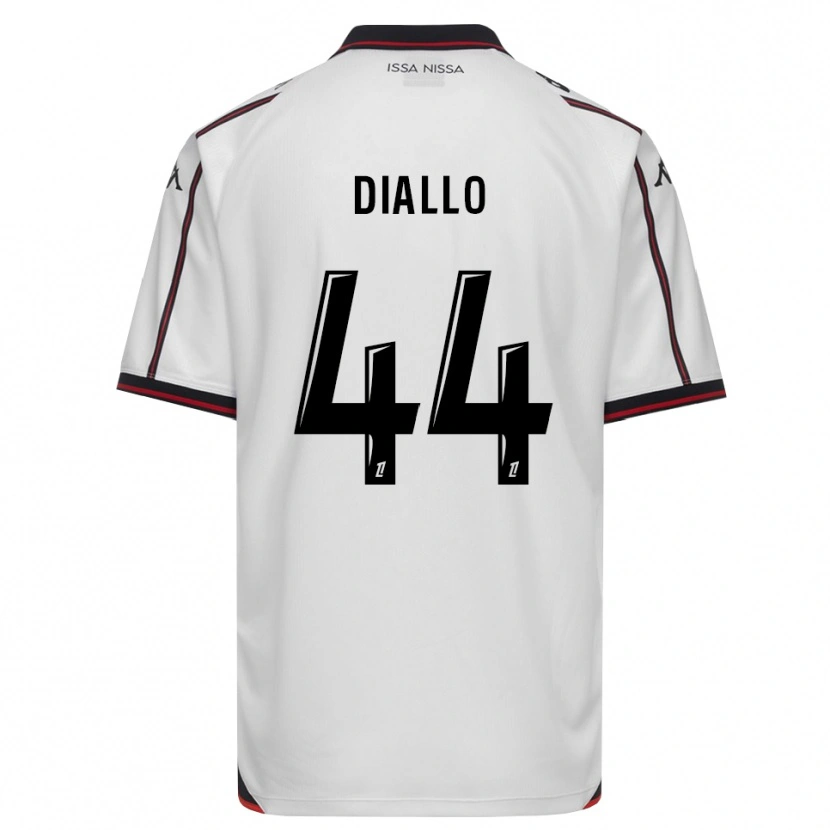 Danxen Bambino Maglia Zoumana Diallo #44 Nero Bianco Kit Gara Away 2026/27 Maglietta