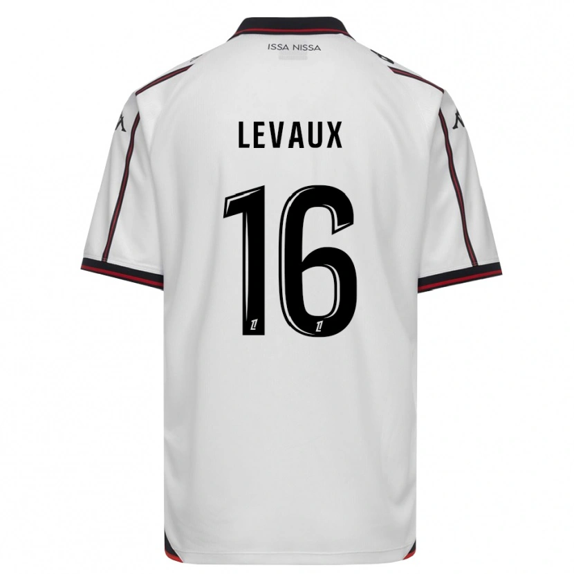 Danxen Bambino Maglia Lana Levaux #16 Nero Bianco Kit Gara Away 2026/27 Maglietta