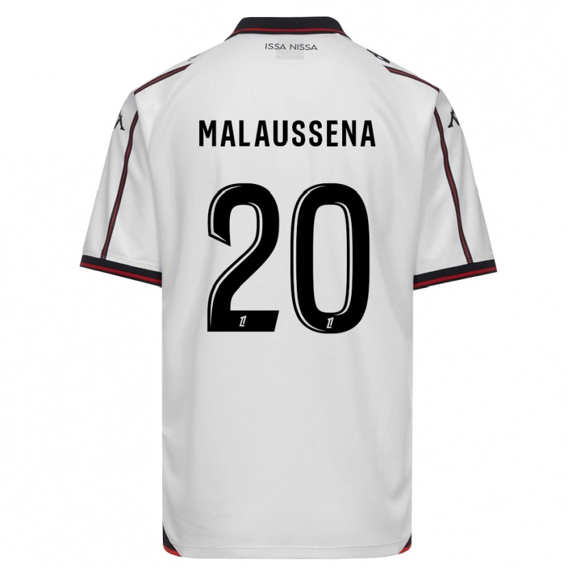 Danxen Bambino Maglia Angela Malaussena #20 Nero Bianco Kit Gara Away 2026/27 Maglietta