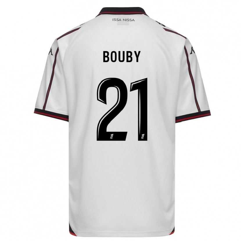 Danxen Bambino Maglia Coline Bouby #21 Nero Bianco Kit Gara Away 2026/27 Maglietta