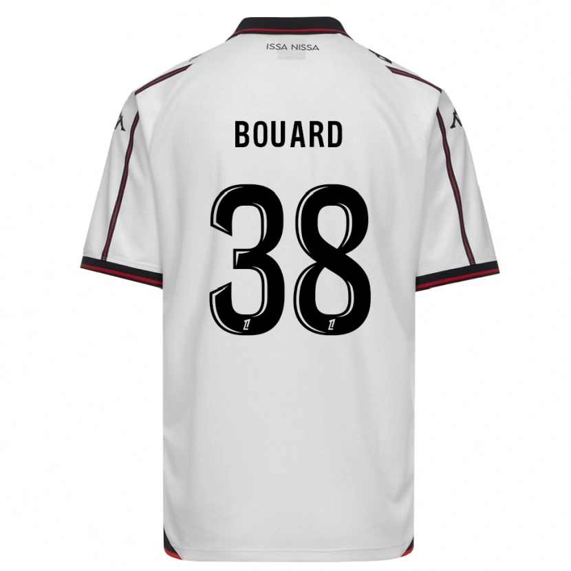 Danxen Bambino Maglia Enguerrand Bouard #38 Nero Bianco Kit Gara Away 2026/27 Maglietta