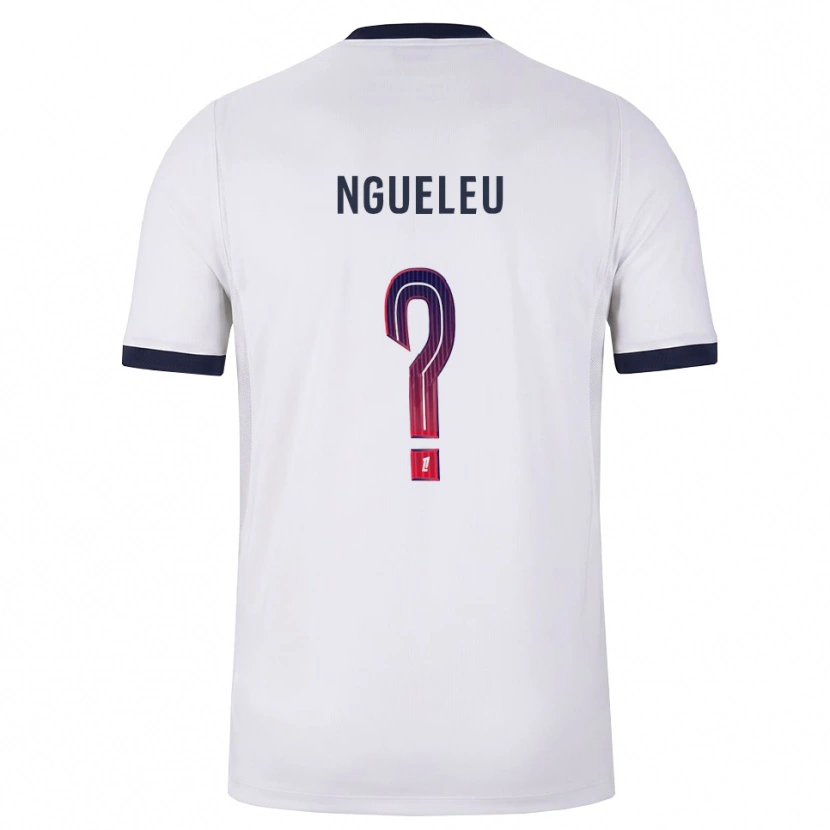 Danxen Bambino Maglia Soufiya Ngueleu #0 Bianco Nero Rosso Kit Gara Away 2026/27 Maglietta