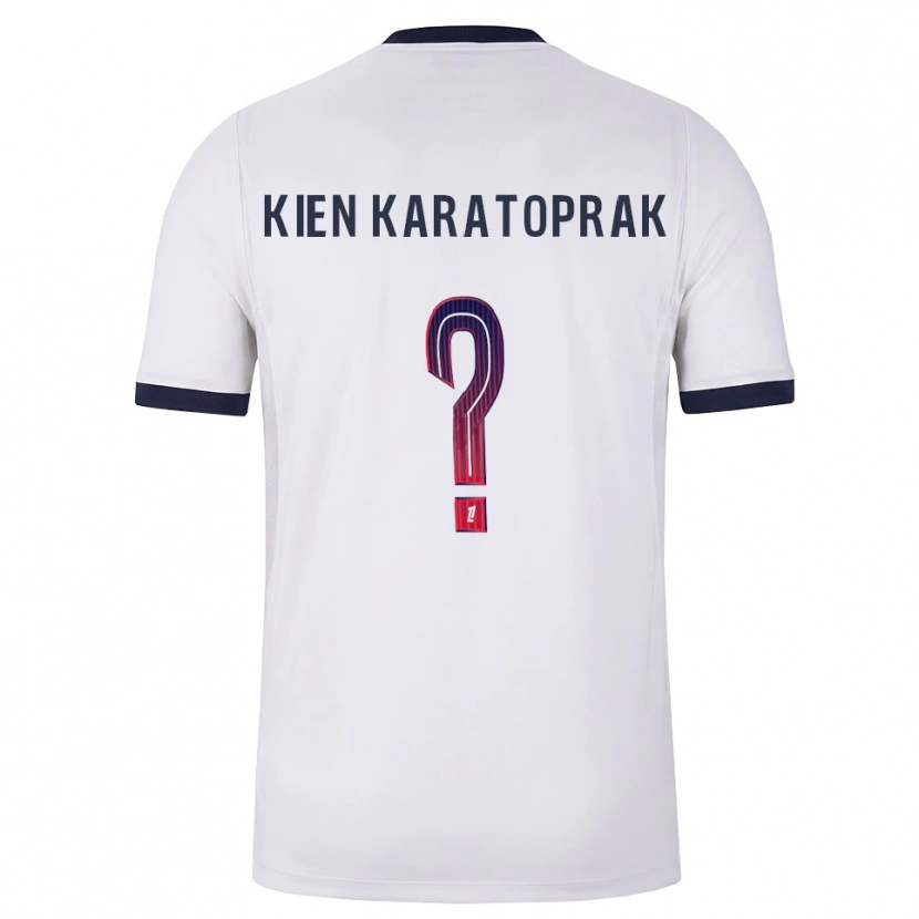Danxen Bambino Maglia Kenan Kien Karatoprak #0 Bianco Nero Rosso Kit Gara Away 2026/27 Maglietta