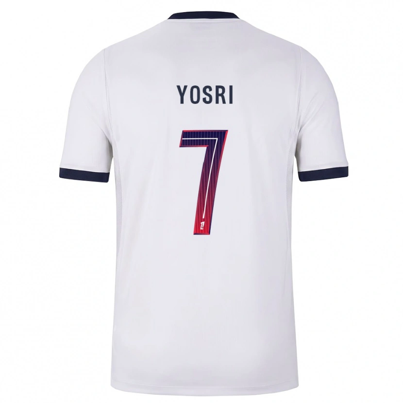 Danxen Bambino Maglia Bouzid Yosri #7 Bianco Nero Rosso Kit Gara Away 2026/27 Maglietta
