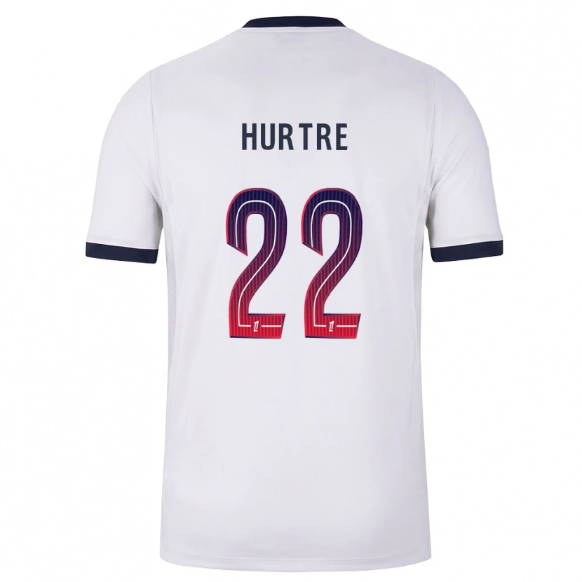 Danxen Bambino Maglia Oceane Hurtre #22 Bianco Nero Rosso Kit Gara Away 2026/27 Maglietta