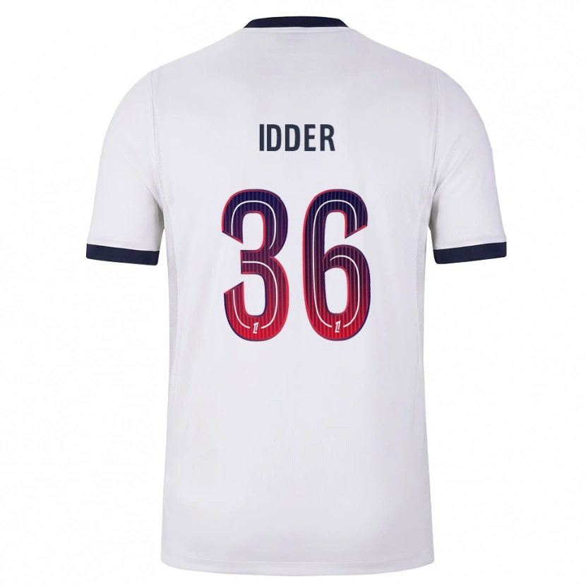Danxen Bambino Maglia Younes Idder #36 Bianco Nero Rosso Kit Gara Away 2026/27 Maglietta