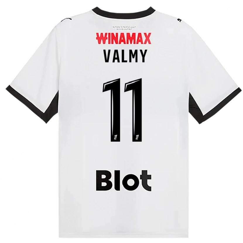 Danxen Bambino Maglia Mouhammad Valmy #11 Nero Bianco Rosso Kit Gara Away 2026/27 Maglietta