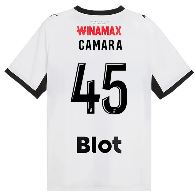 Danxen Bambino Maglia Mahdi Camara #45 Nero Bianco Rosso Kit Gara Away 2026/27 Maglietta