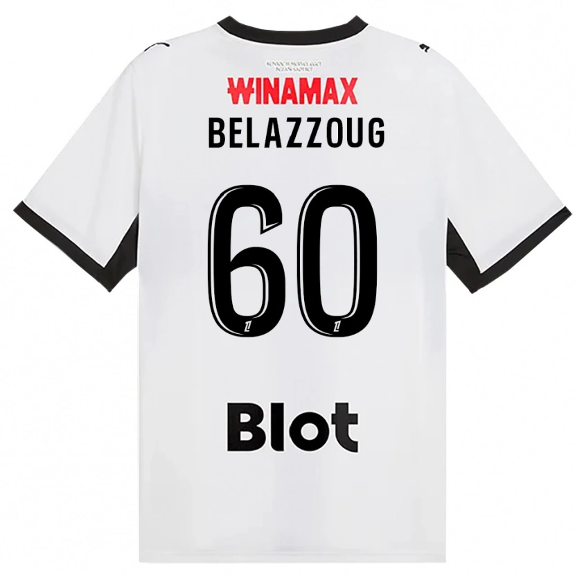 Danxen Bambino Maglia Kilian Belazzoug #60 Nero Bianco Rosso Kit Gara Away 2026/27 Maglietta