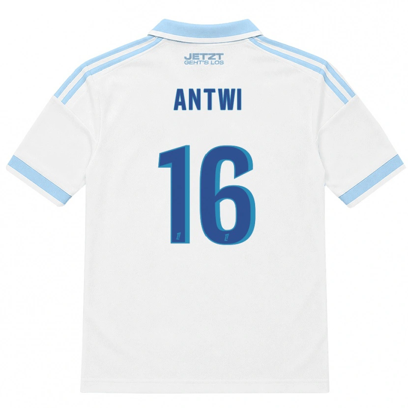 Danxen Bambino Maglia Genesis Antwi #16 Azzurro Chiaro Bianco Rosso Kit Gara Away 2026/27 Maglietta