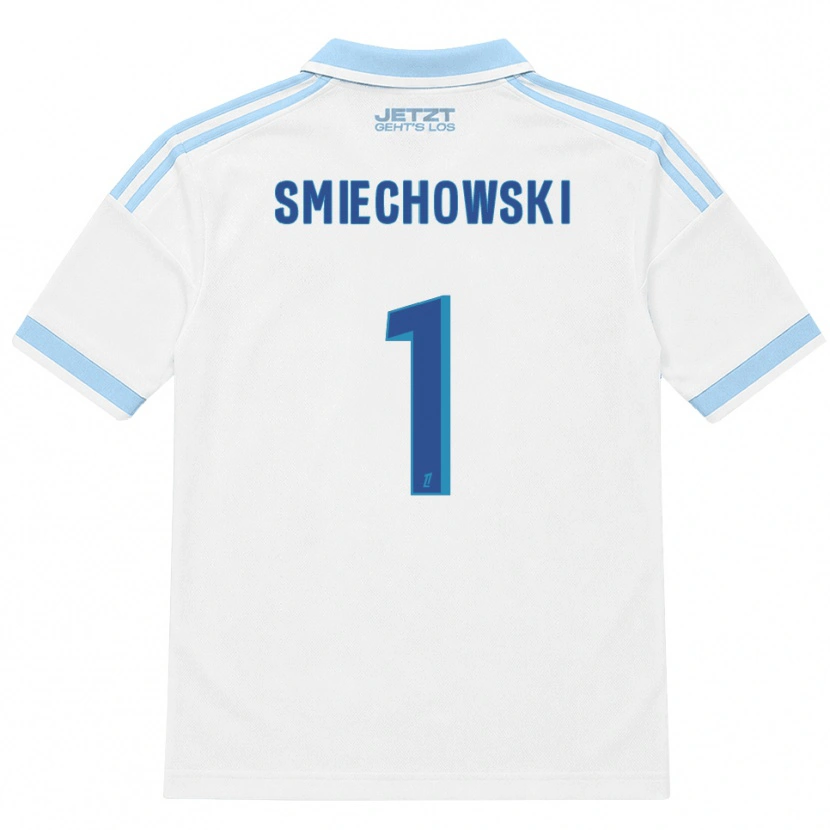 Danxen Bambino Maglia Artur Smiechowski #1 Azzurro Chiaro Bianco Rosso Kit Gara Away 2026/27 Maglietta