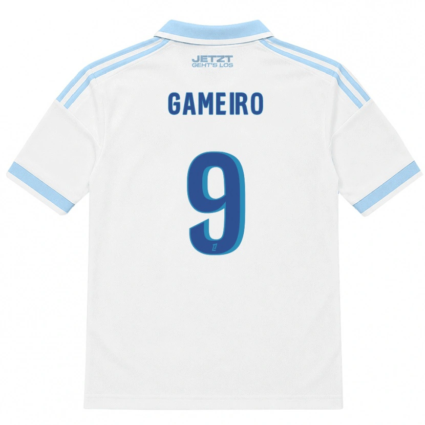 Danxen Bambino Maglia Kévin Gameiro #9 Azzurro Chiaro Bianco Rosso Kit Gara Away 2026/27 Maglietta