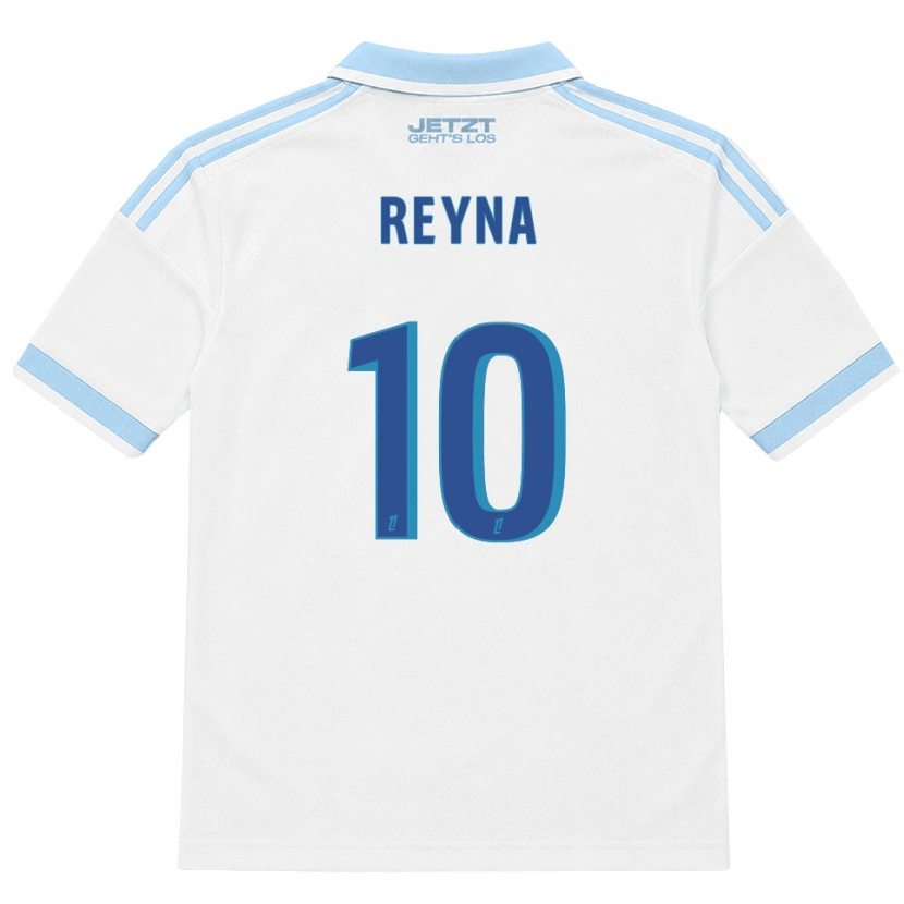 Danxen Bambino Maglia Giovanni Reyna #10 Azzurro Chiaro Bianco Rosso Kit Gara Away 2026/27 Maglietta