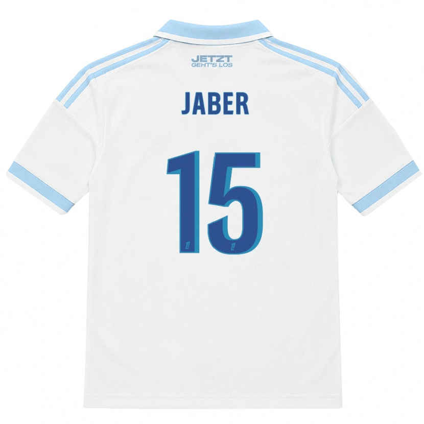 Danxen Bambino Maglia Wissem Jaber #15 Azzurro Chiaro Bianco Rosso Kit Gara Away 2026/27 Maglietta