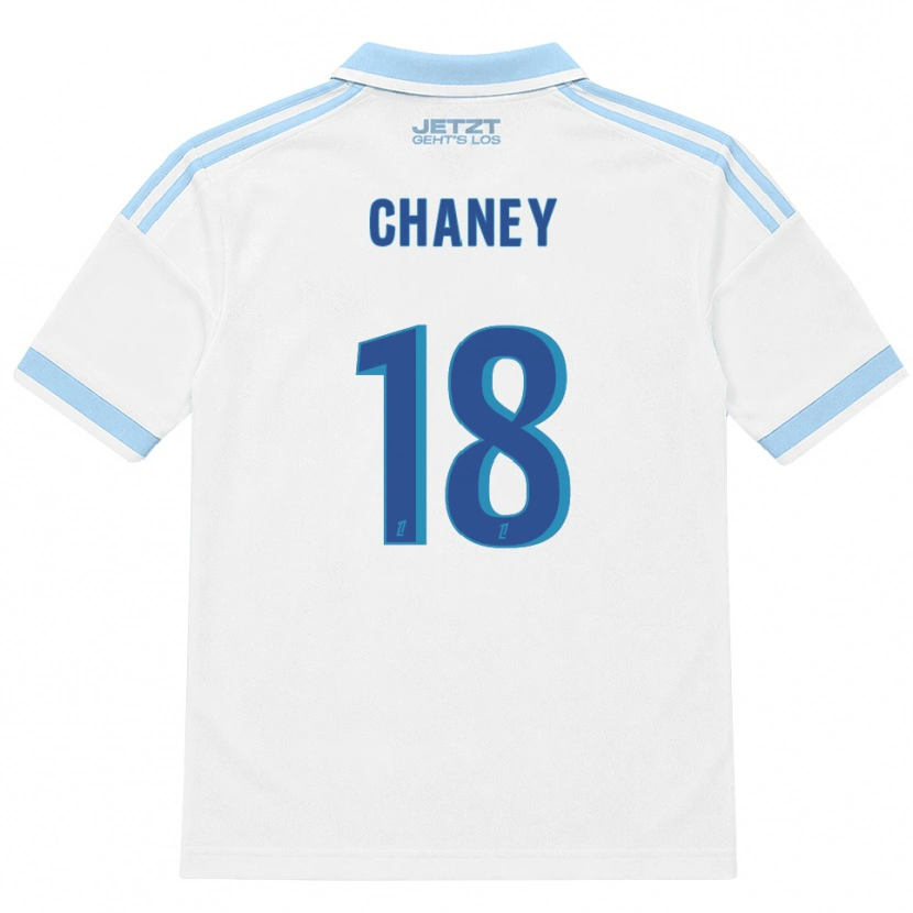 Danxen Bambino Maglia Amanda Chaney #18 Azzurro Chiaro Bianco Rosso Kit Gara Away 2026/27 Maglietta