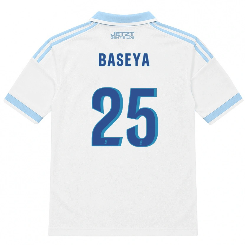 Danxen Bambino Maglia Steven Baseya #25 Azzurro Chiaro Bianco Rosso Kit Gara Away 2026/27 Maglietta