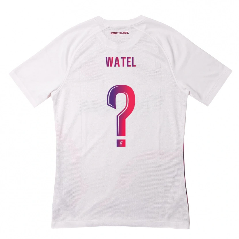 Danxen Bambino Maglia Kylian Watel #0 Bianco Rosa Viola Kit Gara Away 2026/27 Maglietta