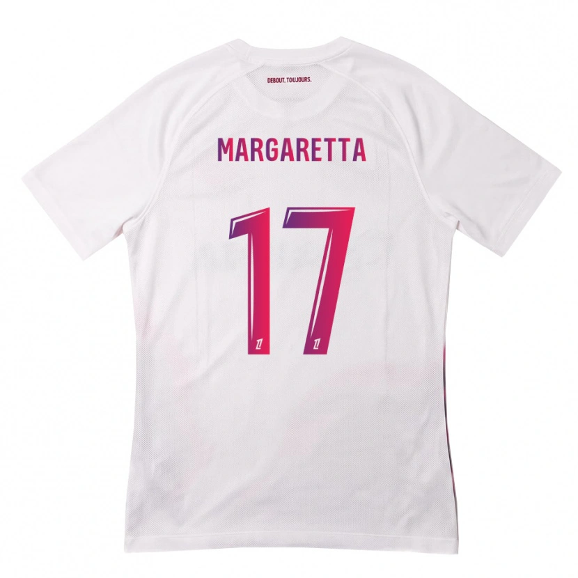Danxen Bambino Maglia Jessica Margaretta #17 Bianco Rosa Viola Kit Gara Away 2026/27 Maglietta