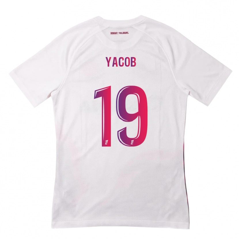 Danxen Bambino Maglia Ilana Yacob #19 Bianco Rosa Viola Kit Gara Away 2026/27 Maglietta