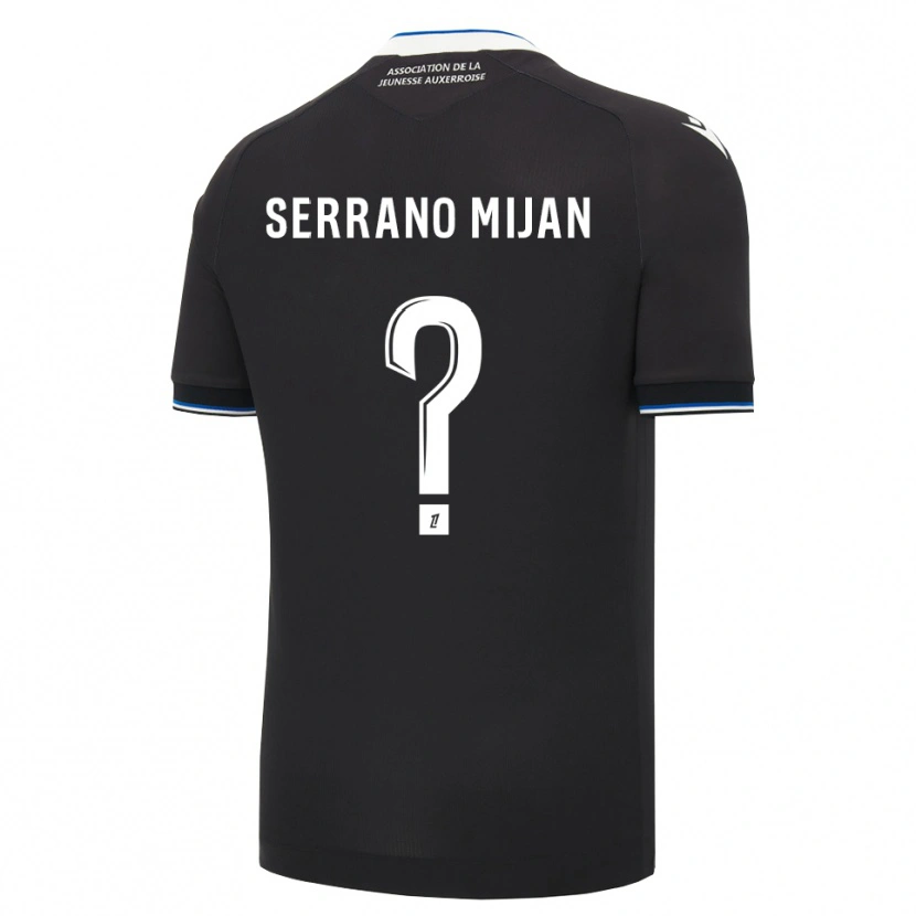 Danxen Bambino Maglia Joye Serrano Mijan #0 Nero Blu Bianco Kit Gara Away 2026/27 Maglietta