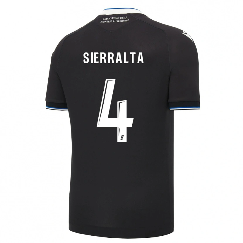 Danxen Bambino Maglia Francisco Sierralta #4 Nero Blu Bianco Kit Gara Away 2026/27 Maglietta