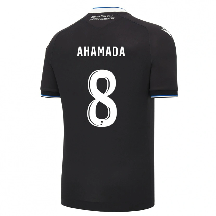 Danxen Bambino Maglia Naouirou Ahamada #8 Nero Blu Bianco Kit Gara Away 2026/27 Maglietta