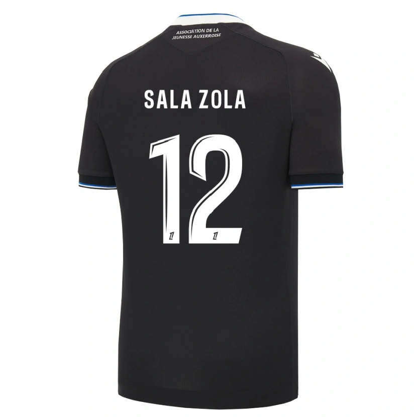 Danxen Bambino Maglia Benaja Sala Zola #12 Nero Blu Bianco Kit Gara Away 2026/27 Maglietta