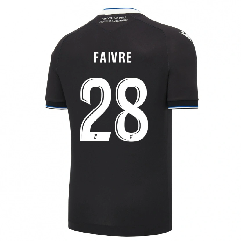 Danxen Bambino Maglia Romain Faivre #28 Nero Blu Bianco Kit Gara Away 2026/27 Maglietta