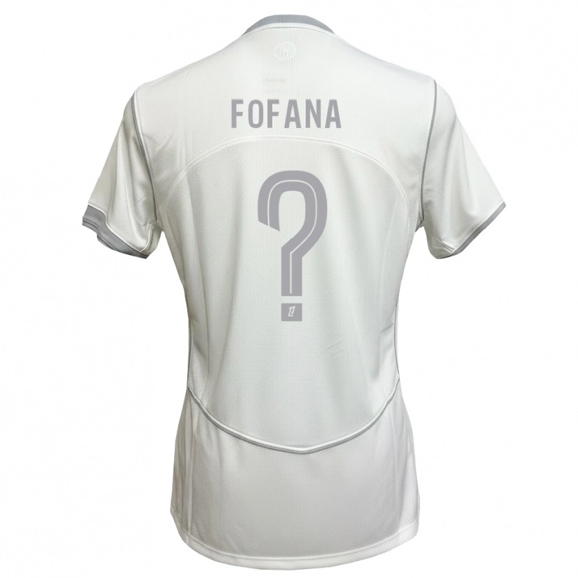 Danxen Bambino Maglia N'faly Fofana #0 Bianco Grigio Kit Gara Away 2026/27 Maglietta
