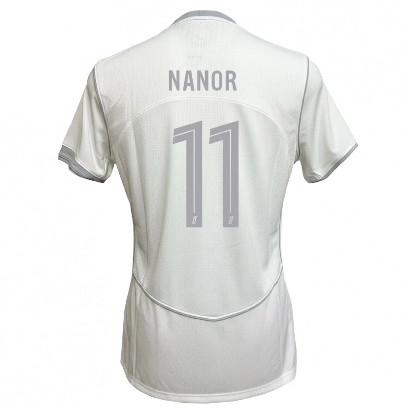 Danxen Bambino Maglia Enzo Nanor #11 Bianco Grigio Kit Gara Away 2026/27 Maglietta