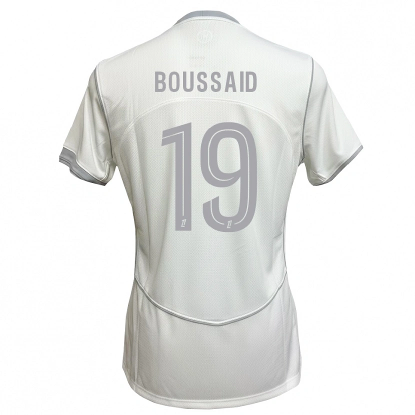 Danxen Bambino Maglia Willsem Boussaid #19 Bianco Grigio Kit Gara Away 2026/27 Maglietta