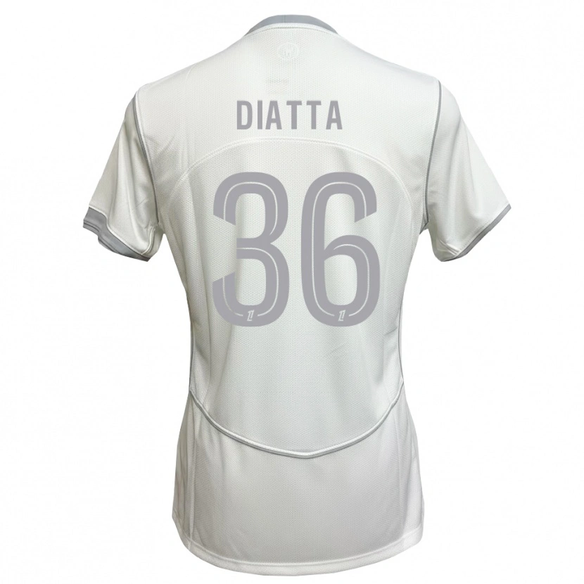 Danxen Bambino Maglia Bané Diatta #36 Bianco Grigio Kit Gara Away 2026/27 Maglietta