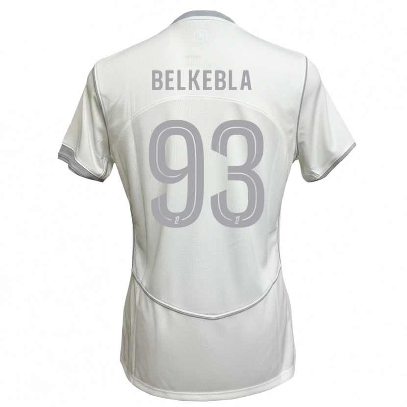 Danxen Bambino Maglia Haris Belkebla #93 Bianco Grigio Kit Gara Away 2026/27 Maglietta