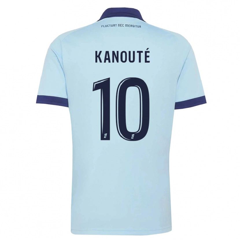Danxen Bambino Maglia Makan Kanouté #10 Blu Fiordaliso Nero Kit Gara Away 2026/27 Maglietta