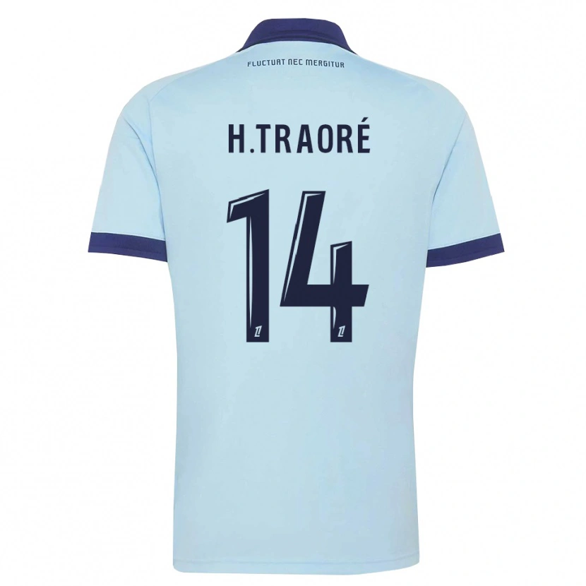 Danxen Bambino Maglia Hamari Traoré #14 Blu Fiordaliso Nero Kit Gara Away 2026/27 Maglietta