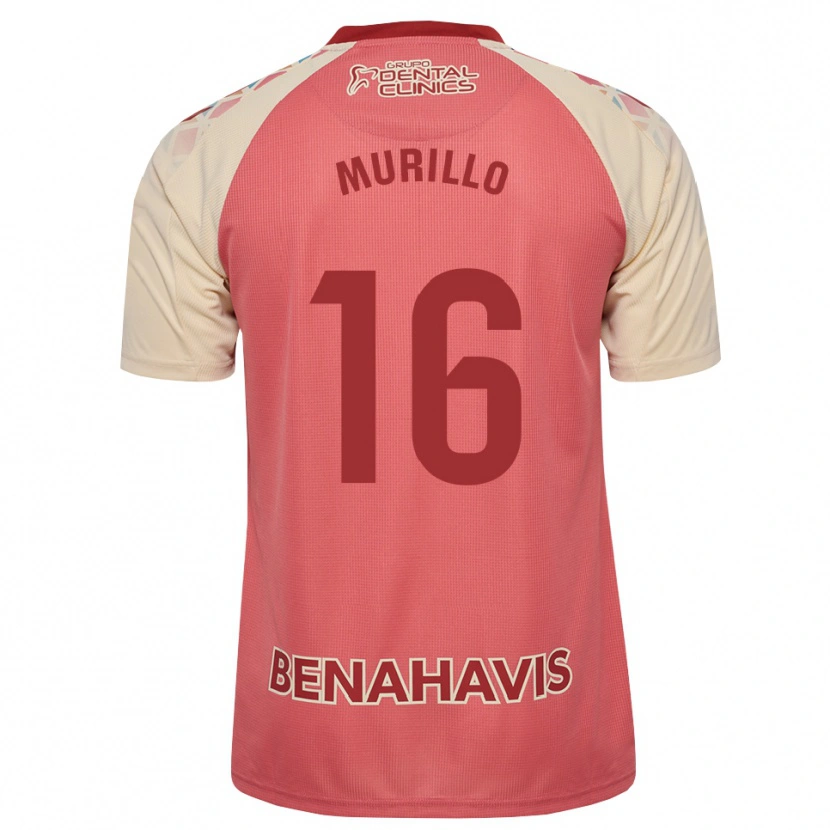 Danxen Bambino Maglia Diego Murillo #16 Rosa Chiaro Rosso Blu Kit Gara Away 2026/27 Maglietta