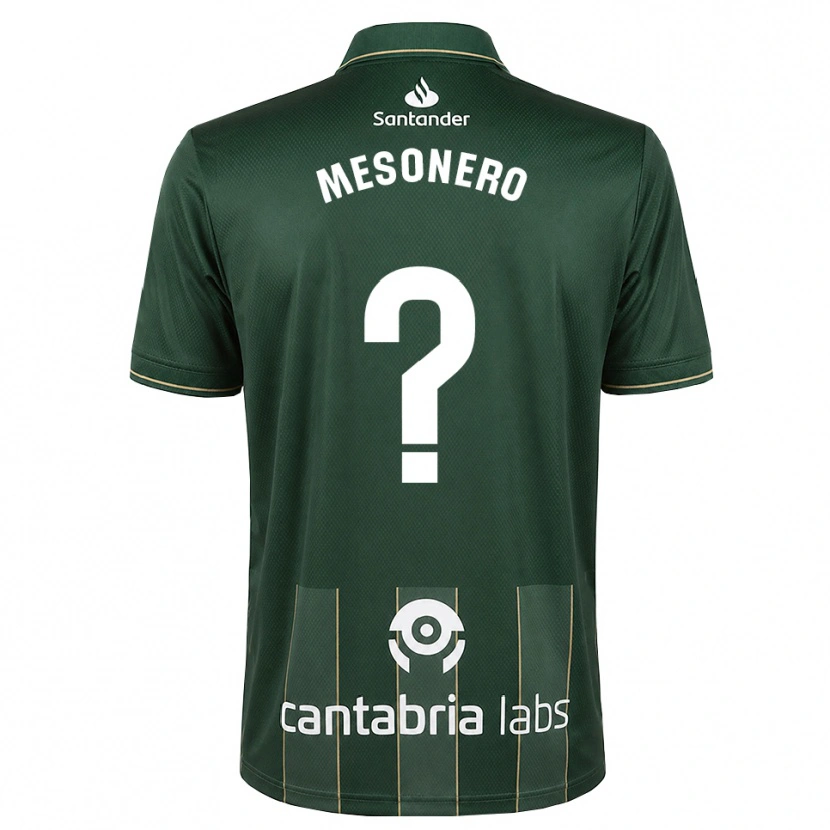 Danxen Bambino Maglia Germán Mesonero #0 Grigio Ardesia Scuro Bianco Kit Gara Away 2026/27 Maglietta