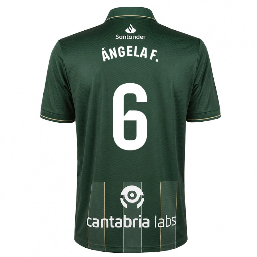 Danxen Bambino Maglia Ángela Fernández Fraile #6 Grigio Ardesia Scuro Bianco Kit Gara Away 2026/27 Maglietta