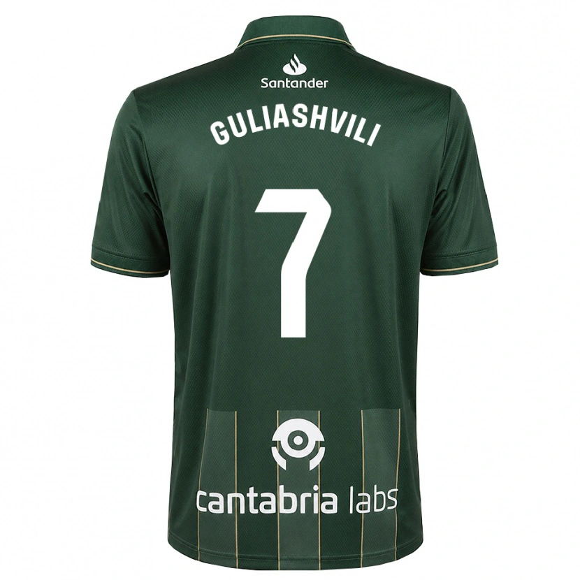 Danxen Bambino Maglia Giorgi Guliashvili #7 Grigio Ardesia Scuro Bianco Kit Gara Away 2026/27 Maglietta
