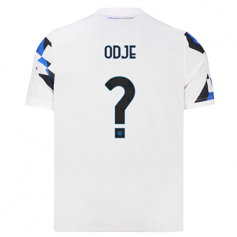 Danxen Bambino Maglia Jeff Odje #0 Bianco Rosso Blu Kit Gara Away 2026/27 Maglietta