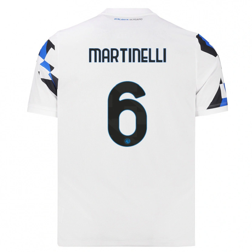 Danxen Bambino Maglia Gabriel Martinelli #6 Bianco Rosso Blu Kit Gara Away 2026/27 Maglietta