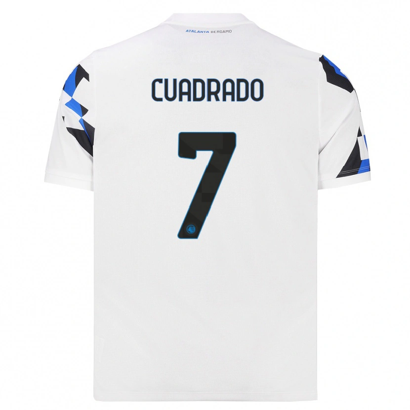 Danxen Bambino Maglia Juan Cuadrado #7 Bianco Rosso Blu Kit Gara Away 2026/27 Maglietta