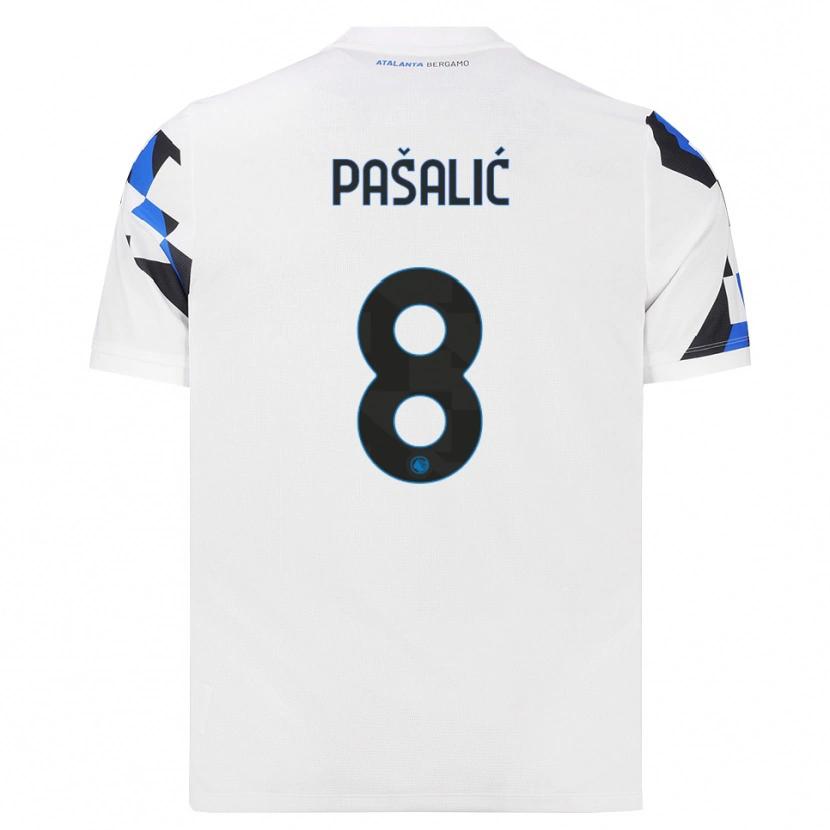 Danxen Bambino Maglia Mario Pašalić #8 Bianco Rosso Blu Kit Gara Away 2026/27 Maglietta