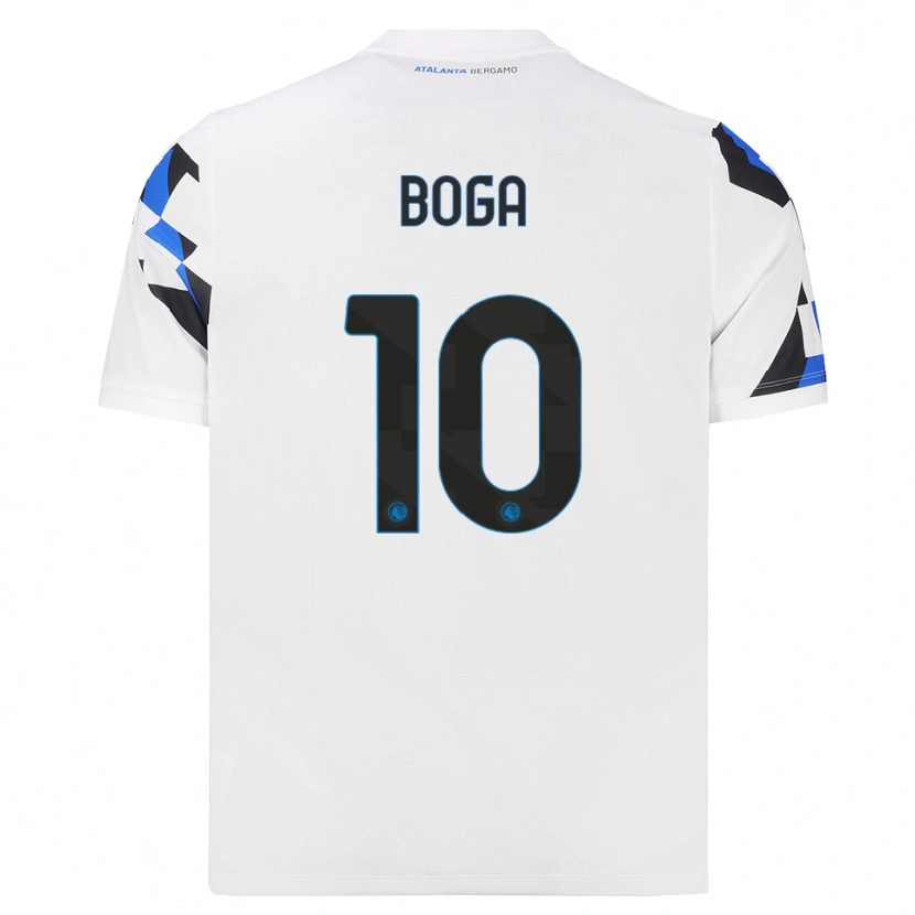 Danxen Bambino Maglia Jeremie Boga #10 Bianco Rosso Blu Kit Gara Away 2026/27 Maglietta
