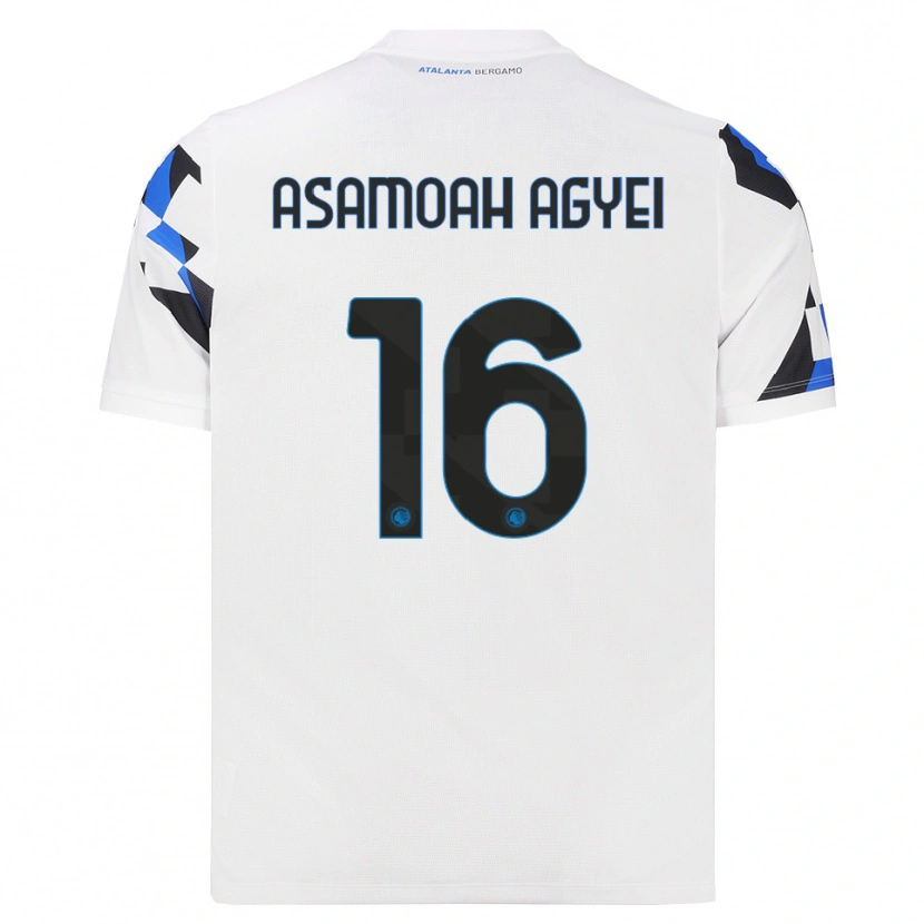 Danxen Bambino Maglia Yaw Asamoah Agyei #16 Bianco Rosso Blu Kit Gara Away 2026/27 Maglietta